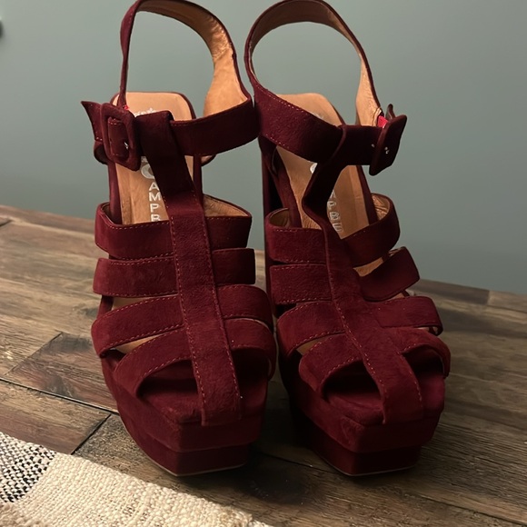 Jeffery Campbell EVA-B Suede Platform Sandals - Picture 2 of 16